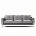 Fabric upholstered sofa for living room - 200 x 90 x 85cm