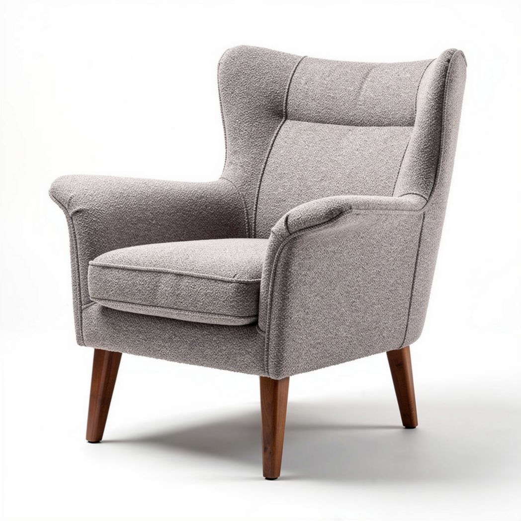 Fabric upholstered armchair for living room - 90 x 80 x 95cm