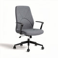 Ergonomic office chair with breathable fabric upholstery - 45 x 55 x 95cm