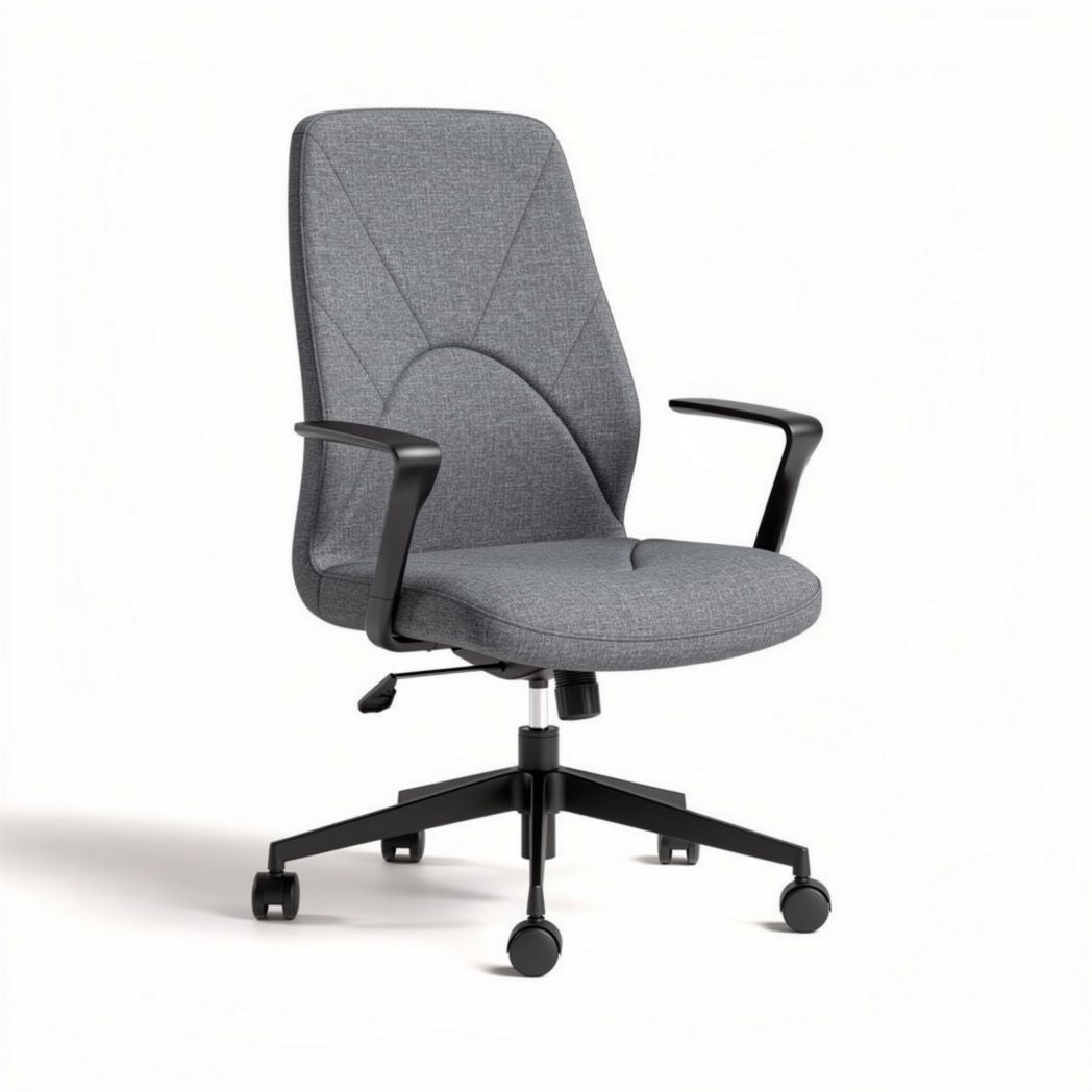Ergonomic office chair with breathable fabric upholstery - 45 x 55 x 95cm